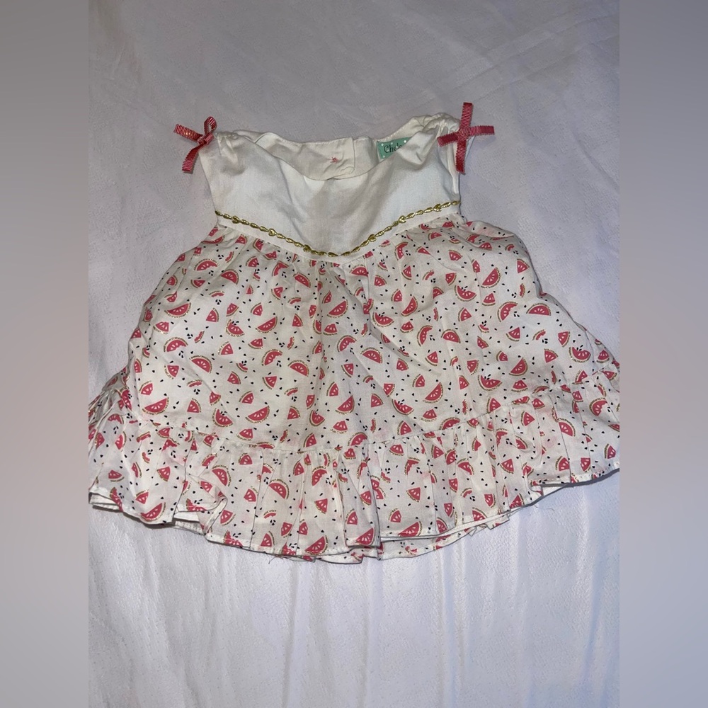 By Chelsea’s Corner  White and Pink Babys Dress